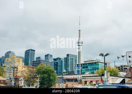 A view of buildings in downtown Toronto, canada - november, 2019 Stock Photo