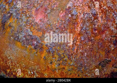 A heavily rusted textured surface Stock Photo