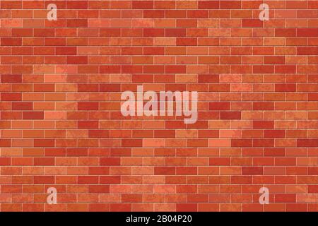 Bricks wall background vector illustration. Stock Vector