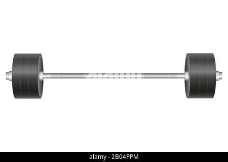 Barbel set vector illustration isolated on white backgorund Stock Vector