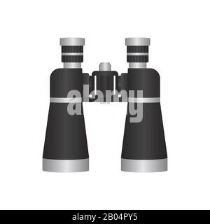 Binoculars vector illustration isolated on white background Stock Vector