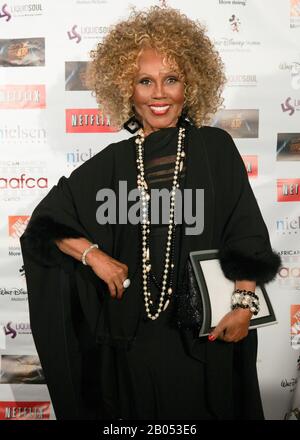 ***FILE PHOTO** Ja'Net DuBois of Good Times has Passed Away At 74. LOS ANGELES, CALIFORNIA - JANUARY 31: Ja'net Dubois at the African American Film Critics Association 5th Annual Awards Dinner on Friday Jan 31st, 2014 at the Taglyan Cultural Complex in Los Angeles, California. Photo Credit: RTNjohnson/MediaPunch. Credit: MediaPunch Inc/Alamy Live News Stock Photo