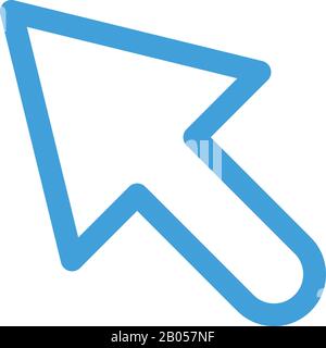 Cursor icon. Line design template. Vector illustration Stock Vector