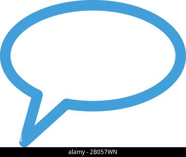 Bubble speech icon design template. Vector illustration Stock Vector