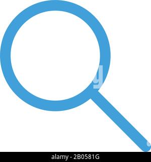 Magnifying icon design template. Vector illustration Stock Vector