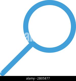 Magnifying icon design template. Vector illustration Stock Vector