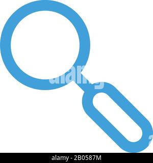 Magnifying icon design template. Vector illustration Stock Vector