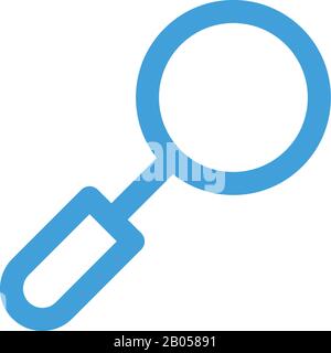 Magnifying icon design template. Vector illustration Stock Vector