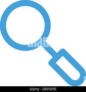 Magnifying icon design template. Vector illustration Stock Vector