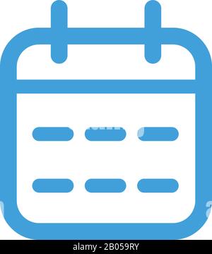 Calendar icon template. Vector illustration Stock Vector