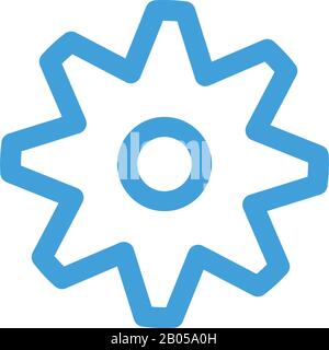 Gear icon template. Vector illustration Stock Vector