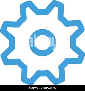 Gear icon template. Vector illustration Stock Vector