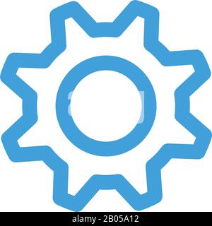 Gear icon template. Vector illustration Stock Vector