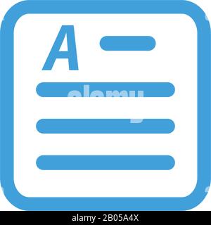 Document icon template. Vector illustration Stock Vector