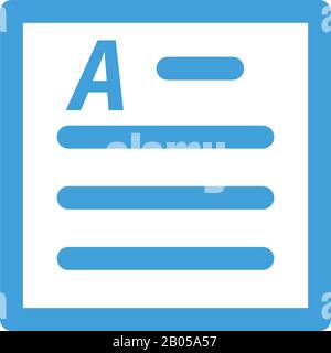 Document icon template. Vector illustration Stock Vector