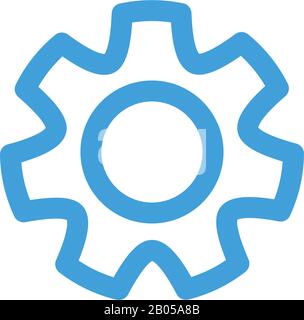 Gear icon template. Vector illustration Stock Vector