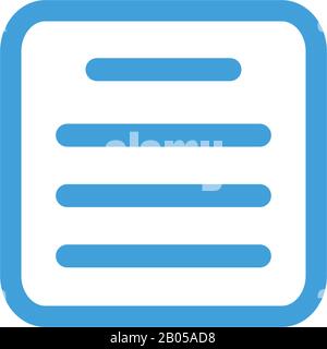 Document icon template. Vector illustration Stock Vector