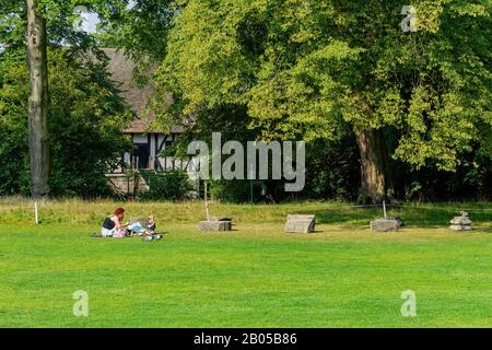 York, JUL 15: Exterior view of the Museum Gardens on JUL 15, 2011 at York, United Kingdom Stock Photo