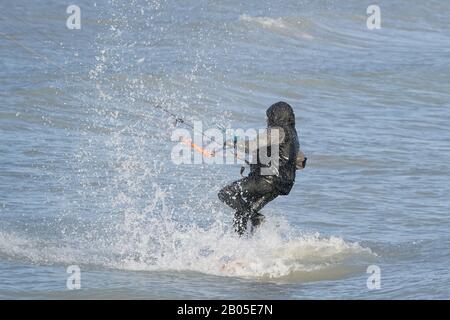 Kite Sailers Stock Photo