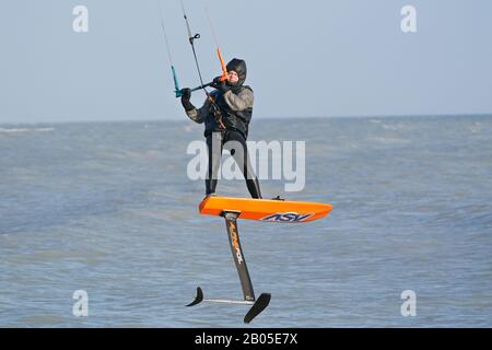 Kite Sailers Stock Photo