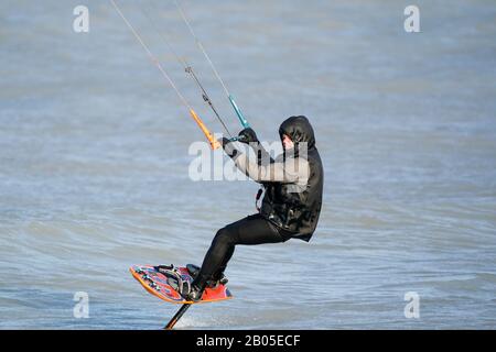 Kite Sailers Stock Photo