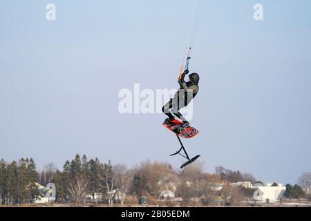 Kite Sailers Stock Photo