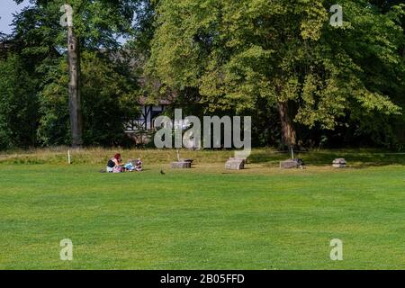 York, JUL 15: Exterior view of the Museum Gardens on JUL 15, 2011 at York, United Kingdom Stock Photo