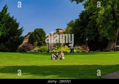 York, JUL 15: Exterior view of the Museum Gardens on JUL 15, 2011 at York, United Kingdom Stock Photo