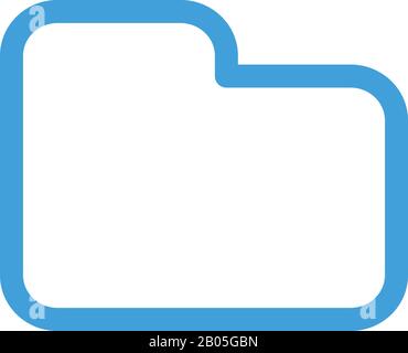 Folder icon design template. Vector illustration Stock Vector