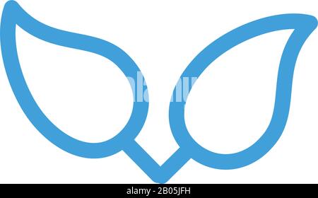 Leaf icon design vector template. Stock Vector