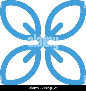 Leaf icon design vector template. Stock Vector