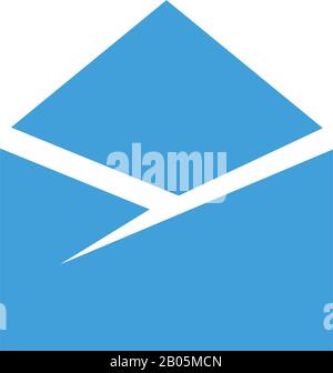 Envelope icon template. Vector illustration, Stock Vector