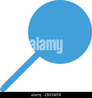 Magnifying icon design vector template Stock Vector