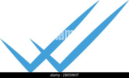 Check icon design vector template Stock Vector