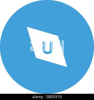 Compass icon design template. Vector illustration Stock Vector