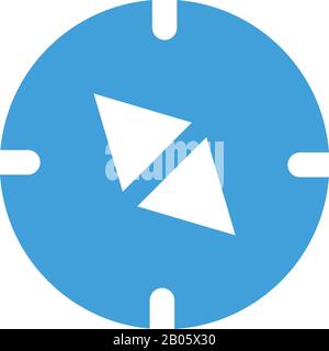 Compass icon design template. Vector illustration Stock Vector