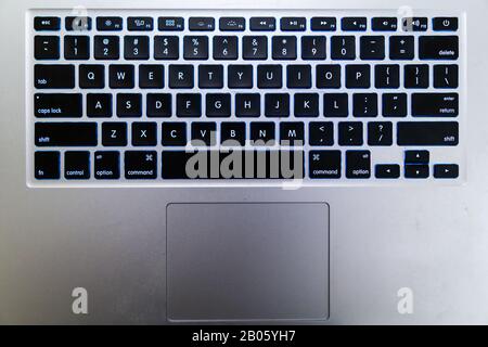 Keyboard with back led lights Stock Photo