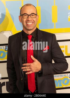 James Murray attends premiere of Impractical Jokers: The Movie at AMC