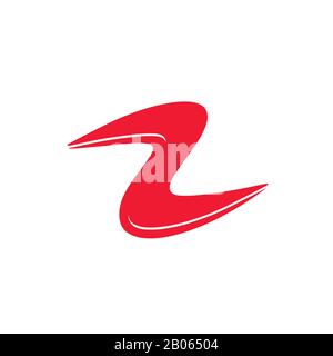 abstract curves shape simple logo vector Stock Vector