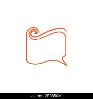book wavy shape talk education symbol vector Stock Vector