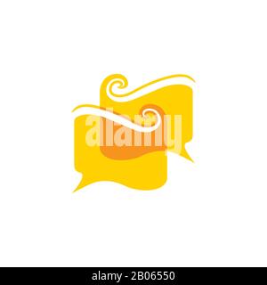 linked book talk education symbol vector Stock Vector