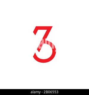 Colorful Creative number 73 7 3 logo with leading lines and road ...