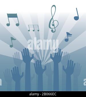 music notes audio isolated icon Stock Vector