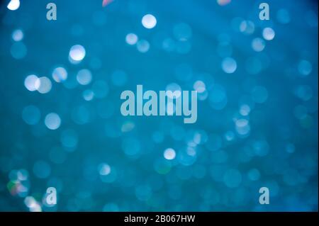 Blue bokeh abstract background. Stock Photo