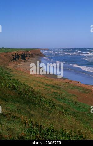 Rustico Bay North Rustico Cliffs & Beach, Prince Edward Island - Canada Stock Photo ...