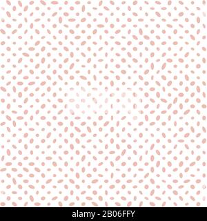 seamless red colored background with ovoided dots Stock Vector