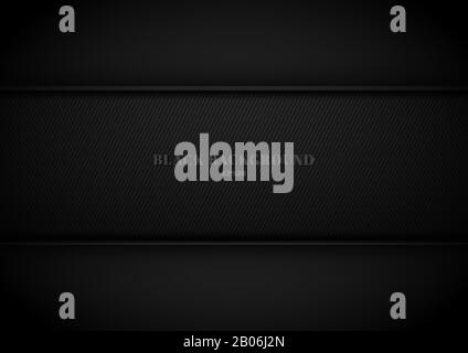Black metallic background and texture with space for your text. Vector illustration Stock Vector