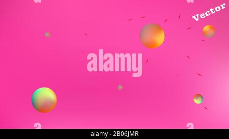 Background texture, unused. Elementary colorific illustration mesh. Recent space fantasy. Pink colored. Colored stars space background. Colorful unive Stock Vector