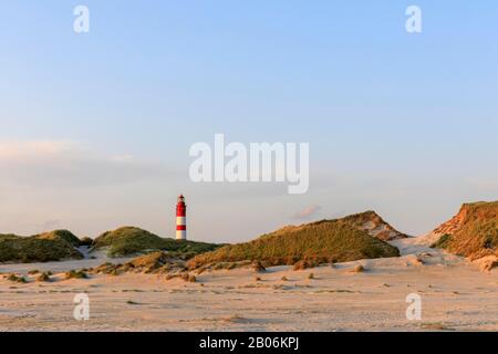 Lighthouse Amrum, Amrum Island, North Sea, North Frisian Island, Schleswig-Holstein, Germany Stock Photo