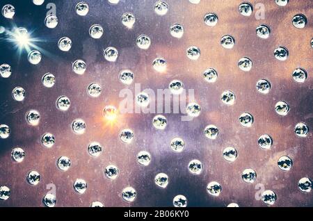 Abstract background with shining round dots. Stock Photo